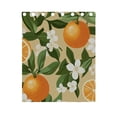 thumbnail image 5 of Oranges Green Leaves Flowers Curtains Grommet Black Out 63 Inch Length Curtain Drapes for Bedroom Living Room 2 panels set, 5 of 5