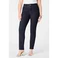 thumbnail image 2 of Roaman's Women's Plus Size High-Rise Tummy Control Straight-Leg Jeans, 2 of 4