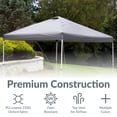 thumbnail image 4 of Sunnydaze 12' x 12' Gray Solid Premium Pop-Up Canopy Shade with Vent, 4 of 15