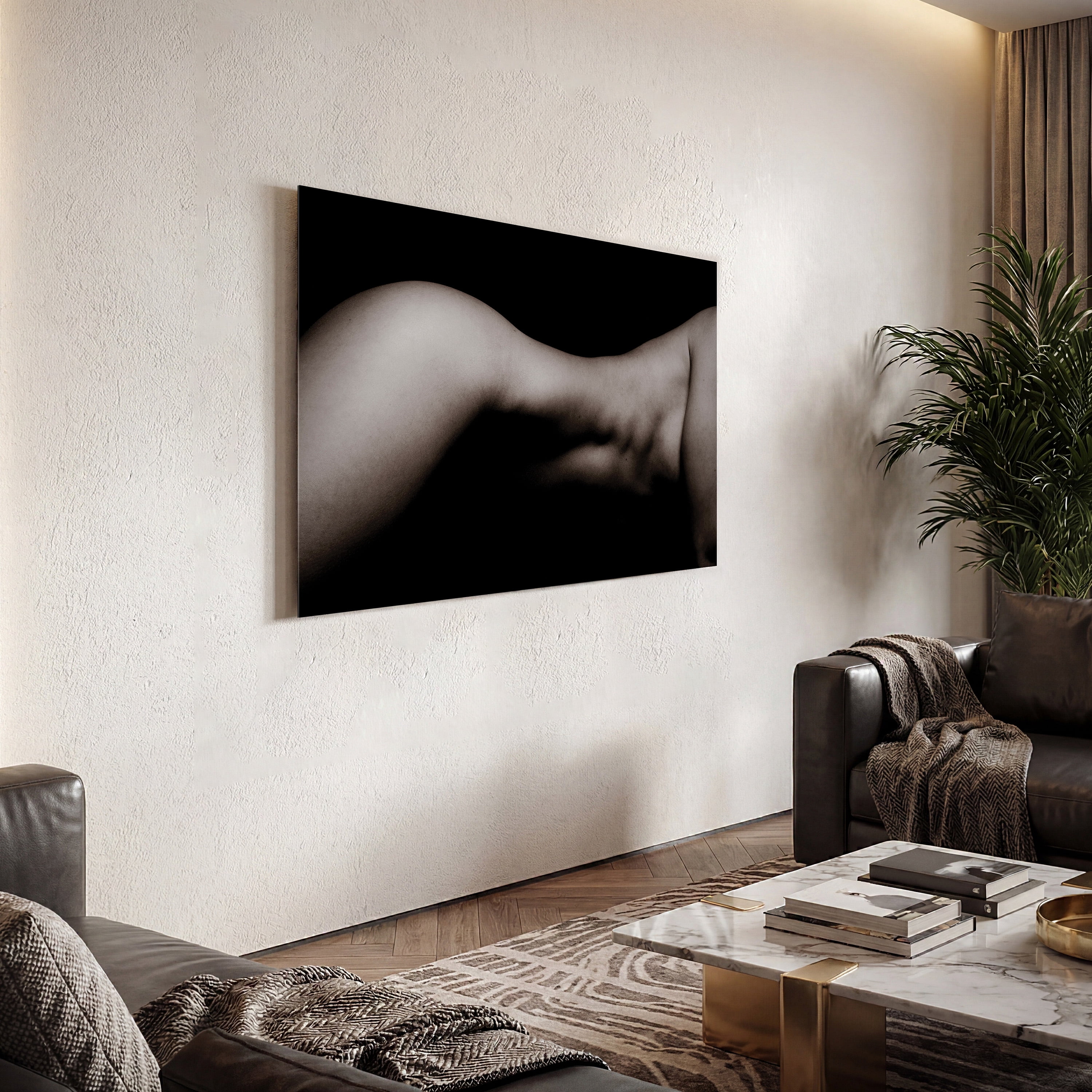 Empire Art Direct Queen Frameless Free Floating Tempered Glass Panel Graphic Wall Art, 32" x 48" x 0.2", Ready to Hang