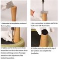 thumbnail image 4 of Round Solid Wood Furniture Legs Sofa Replacement Legs Perfect For Mid-century, 4 of 5
