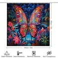 thumbnail image 2 of Wildflowers Butterfly Shower Curtain Sets with Rugs 4 Piece Rustic, 2 of 8