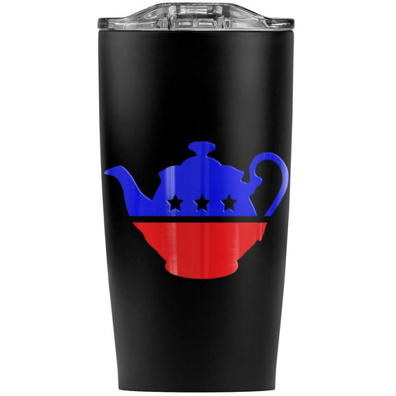 Tea Party Movement Political Stainless Steel 20 oz Travel Tumbler, Vacuum Insulated & Double Wall with Leakproof Sliding Lid | Great for Coffee/Hot Drinks and Cold Beverages