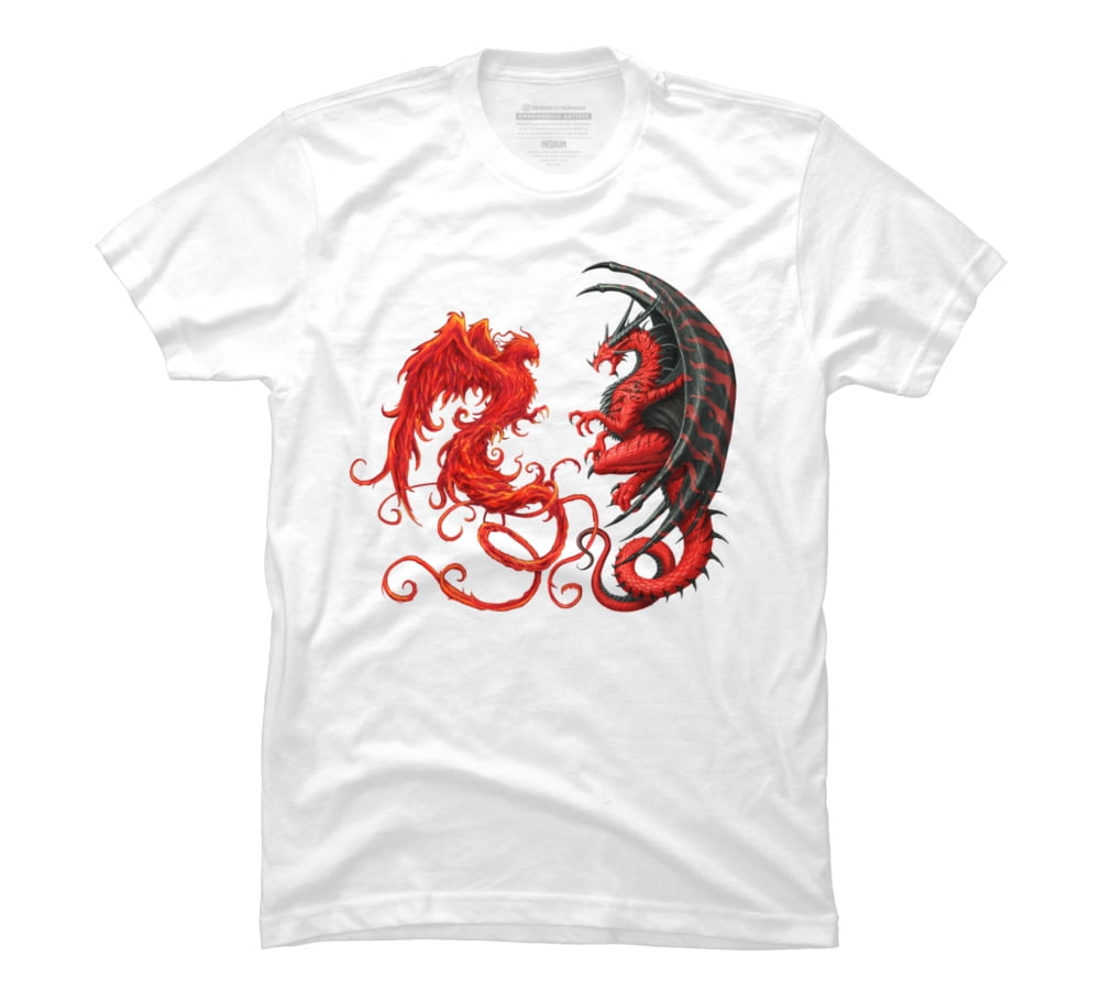 Ying Yang Symbol Silver Logo T-Shirt Asian Dragon S-5XL
