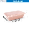 thumbnail image 4 of Mainstays 15-Pack 1-Compartment BPA-Free Plastic Meal Prep Food Storage Containers, Pink Blush, 4 of 10