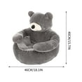 thumbnail image 3 of DAMAI Teddy Bear Dog Bed with Arms, Short Plush Cuddler Cat Sleeping Mat, 2026 New Cozy Fluffy Plush Cat Sofa Bed, Non-Slip Detachable Warm Cuddle Bed for Cats Dogs, 3 of 6