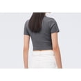 thumbnail image 4 of Simple Tempérament T-Shirt à Manches Courtes : Tricot Serré, Chandail Col en V d'Été pour Femmes - TTG, 4 of 4