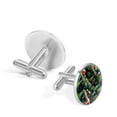 thumbnail image 3 of Christmas Elegant Men's Stainless Steel Cufflinks Set for Formal Attire - for Business Meetings and Special Events, 3 of 6
