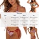 thumbnail image 3 of Traje de baño de 2 piezas para mujer, trajes de baño para mujer, bikini de tela a rayas para resort, traje de baño dividido para mujer, 3 of 8