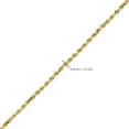 thumbnail image 2 of 10K Yellow Gold Solid Diamond Cut Rope Chain Bracelet (2.5mm, 9"), 2 of 3
