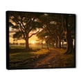 thumbnail image 2 of Designart "Country Retreat at Sunset" Landscapes Floater Framed Wall Art Print, 2 of 7