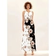 thumbnail image 5 of Nuevo vestido largo informal sin mangas para mujer, estampado bohemio retro., 5 of 5