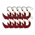 thumbnail image 4 of Dualoai 10 Pieces Graduation Tassels DIY Craft Souvenir Graduation Cap Tassels for Party red and black, 4 of 9