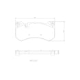 thumbnail image 2 of Balatas Ceramicas BREMBO SL600 2008 al 2009 Mercedes-Benz 5.5L V12 Delanteras, 2 of 5