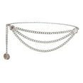 thumbnail image 2 of Borla Cintura Cadena Cinturón Decorar Encantos Metal Joyería Moda Delicado Plata Macarena Cinturón de cadena de cintura, 2 of 7