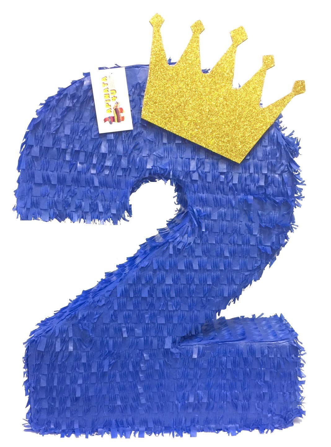 Royal Blue & Gold Crown Number One Pinata Prince Pinata.