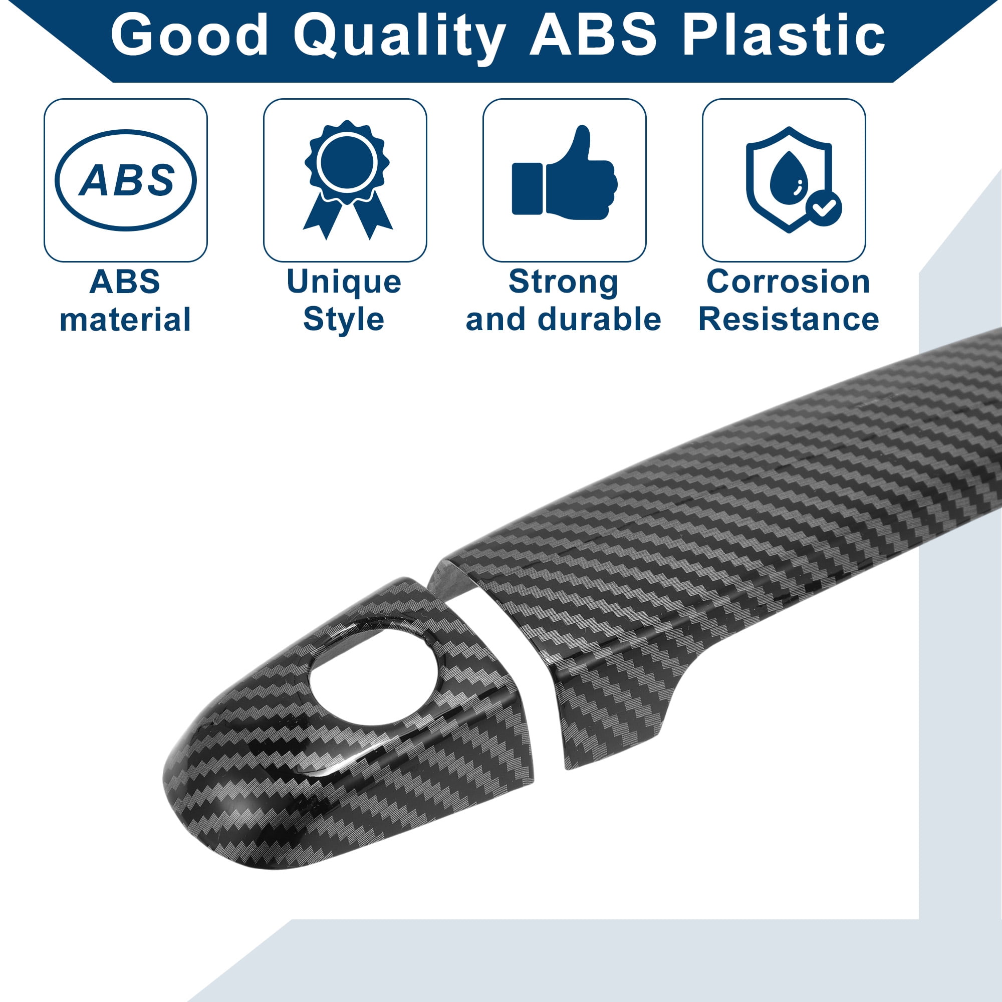 Unique Bargains Automotive Door Handle Cover Black for Toyota Camry 2007-2011