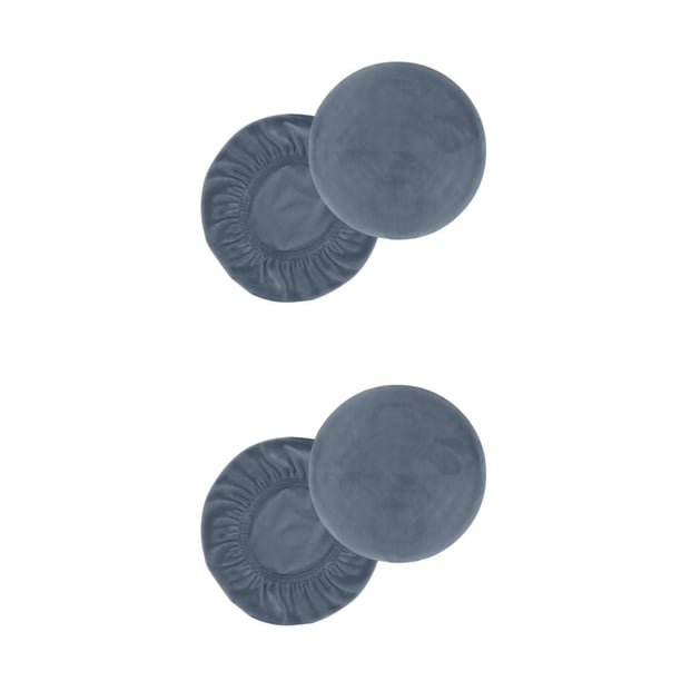 Cubierta de taburete Bewildely 2X gris-azul L 2piezas