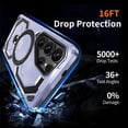 thumbnail image 4 of Dteck Magnetic Case for Samsung Galaxy S24 Ultra,Shockproof TPU+PC Ring Holder Case Compatible with Mag Safe Military Drop Protection Kickstand Back Cover,Lightpurple, 4 of 7