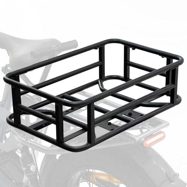 SUTENGDA Lamerge Waterproof Metal Electric Bicycle Basket Quickly Assembled Multi-Functional Cargo Rack Perfect for Picnics and Daily Trips