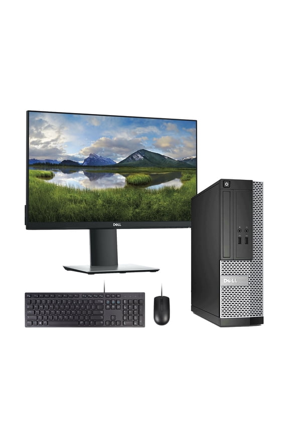 Restored Windows 11 Pro 64bit Fast Dell 7010 Desktop Computer Tower PC Intel Quad-Core i5 3.2GHz Processor 16GB RAM 250GB Hard Drive with a 19" LCD Monitor Keyboard and Mouse (Refurbished)