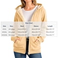 thumbnail image 4 of Busydd Plus Size Fleece Jacket Women Warm Cozy Solid Color Hooded Winter Jacket Trendy Casual Long Sleeve Zip up Jacket with Pockets 5XL, 4 of 8