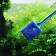 thumbnail image 4 of Flmtop Aquarium Sponge Window Glass Algae Cleaner Brush Fish Tank Long Handle Scraper Blue, 4 of 9