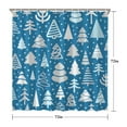 thumbnail image 4 of Rideau de Douche pour Salle de Bain Hiver Noël Flocon de Neige Rideaux de Douche Imperméables Crochets de Rideau de Douche Frais Inclus, 72x72 Pouces, 4 of 5