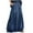 Dark Blue, variant on Women's Patchwork Denim Skirt Casual Loose Fit Side Pockets Solid Color Mid Length Comfort Stretch Washed Blue Jeans Skirt,Dark Blue 2XL
