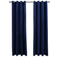 thumbnail image 3 of vidaXL Curtains 2 Pcs Roller Blackout Curtains Window Blinds with Rings Velvet, 3 of 73