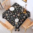thumbnail image 2 of Pioneer Flower Floral Print Pattern Square Tablecloth, Waterproof Wipeable Spillproof Washable Table Cover for Home Kitchen Party Decor, 42"x42", 2 of 6