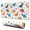 White Cartoon Dinosaurs-2, variant on Long Mouse Pads for Desk,White Cartoon Dinosaurs Cacti Pattern Desk Mats on Top Of Desks, Desk Mouse Pad Extra Large with 3mm Non-Slip Base and Stitched Edge for Gaming,Office,Work,Home 31.5"x11.8"