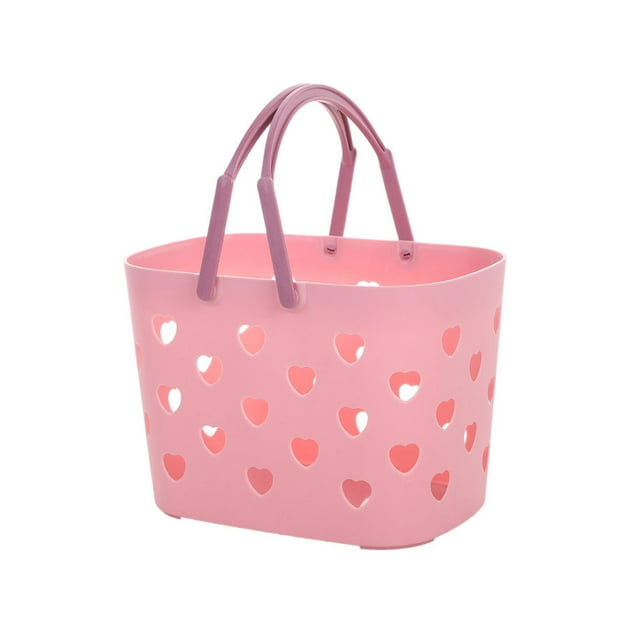 Bearachild Capacidad de la cesta de la ropa Soporte para ropa sucia Organizador para el hogar Dormitorio Juegos de accesorios de baño Rosado