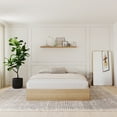 thumbnail image 4 of Nexera Queen Size Storage Wood Bed Frame with 3 Drawers, Natural Maple, 4 of 8