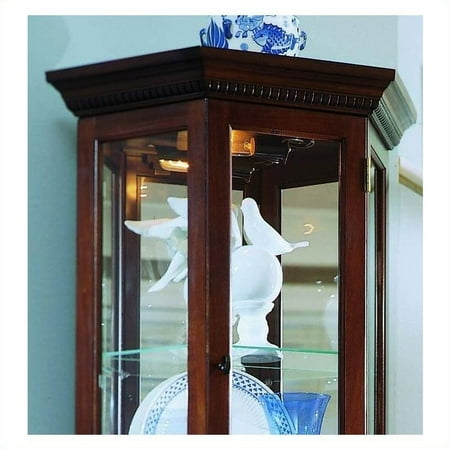 Pulaski Curios Display Cabinet in Rich Brown - Walmart.com - Walmart.com