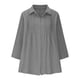 thumbnail image 4 of Vestidos Casuales Para Mujer, Blusas De Mujer De Moda Moda de verano para mujer, cuello en V, manga tres cuartos, color liso, 4 of 8