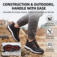 thumbnail image 4 of XQJ Steel Toe Work Shoes for Men Waterproof Anti-Smash & Puncture-Proof Lightweight Safety Sneakers Non-Slip Comfortable Industrial Footwear, 4 of 6