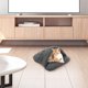 thumbnail image 3 of Cama para perros y gatos, cálida perrera, almohadilla para nido, manta para perros, estera para dormir cómoda, saco de dormir, cojín acolchado de algodón para cachorros, gatos, gatitos, tamaño XS (gri, 3 of 5