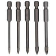 thumbnail image 1 of Brocas hexagonales de carburo multifuncionales para hormigón, 5 unidades, para granito y cerámica., 1 of 14