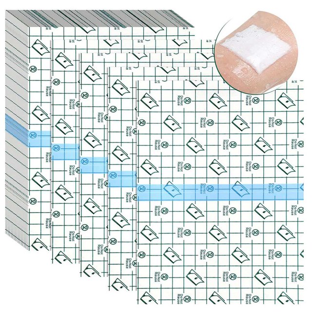 100 Pcs Patch Imperméable Jetable Transparent Bandage Extensible pour Tatouages Natation Douche