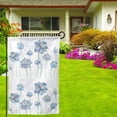 thumbnail image 3 of Wukai Pale Blue Lotus Flowers Print Garden Flag 12.5x18 Inch Double Sided Sun-resistant Rain-resistant, Wrinkle-resistant Colorfast(Only Flag), 3 of 7