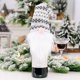 thumbnail image 1 of Adornos navideños, gorro de punto, funda para botella de vino, muñeco sin rostro, funda para botella de vino, decoración para botella de vino tinto, 1 of 6