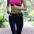 thumbnail image 3 of KALLORY Black Nylon Adjustable Waist Pack with Headphone Hole for Running, Hiking, Sports and Outdoor Activities, 3 of 8