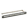 thumbnail image 4 of Tripp Lite 1U Patch Panel Rackmount 24-Port Shielded Blank Keystone, Multimedia, RJ45 Ethernet, USB, HDMI Cat5e Cat6 (N062-024-KJ-SH), 4 of 9