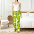 thumbnail image 4 of Kdxio Women's Comfy Stretch Green Apple Print Drawstring Pajama Pants-X-Large, 4 of 5