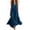 *Navy, variant on ClodeEU Women's Sleeveless V Neck Tiered Ruffle Maxi Dress with Pockets,Casual Loose Flowy Swing Dress Army Green,Women's Plus L