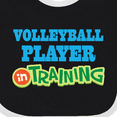 thumbnail image 4 of Inktastic Volleyball Player Kids Boys or Girls Baby Bib, 4 of 4