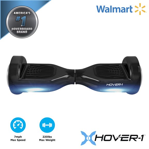 Hover-1 Ultra UL Certified Electric Hoverboard w/ 6.5" Wheels, LED Lights and 4 Hour Battery Life- Black