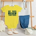 thumbnail image 3 of My Papa Hotter Than Yours Grandfather Bodysuit Jumper Girls Infant Baby Brisco Brands 12M, 3 of 6