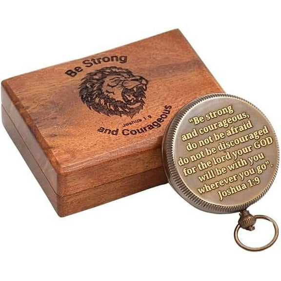 RII Baptism Compass Gift for My Son, Grandson, Teenage Boy, Confirmation, Christian, Communion, Catholic, Graduation, Inspirational & Sentimental Gift